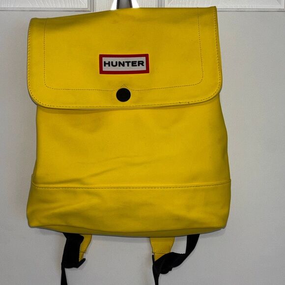 Hunter Rain Boots waterproof Yellow Backpack Medium 20th Anniversary - Picture 2 of 10